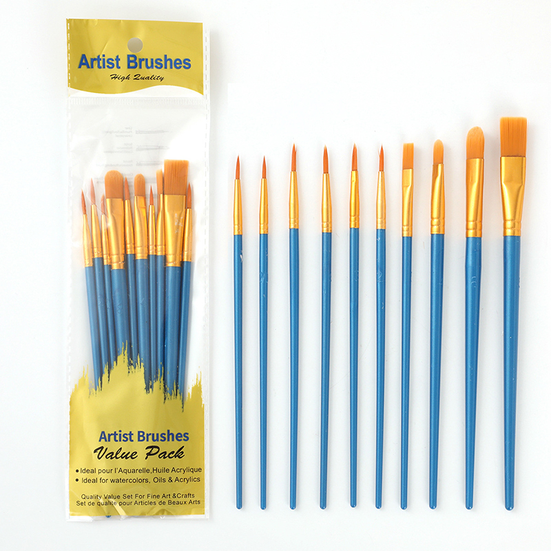 Gouache Paint Set - 10 sztuk perłowy plastikowy pręt zestaw