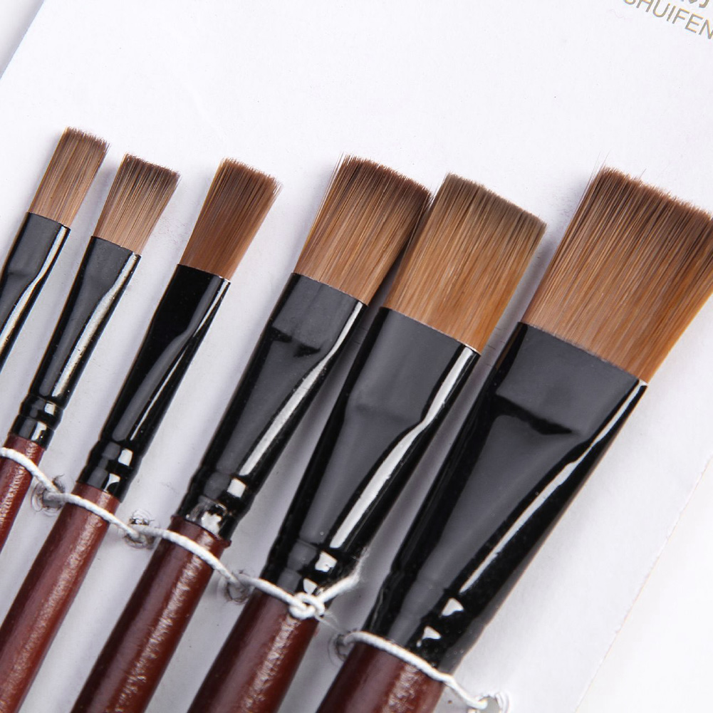 Gouache Paint Set - 6 sztuk nylonowe akrylowe farby olejne