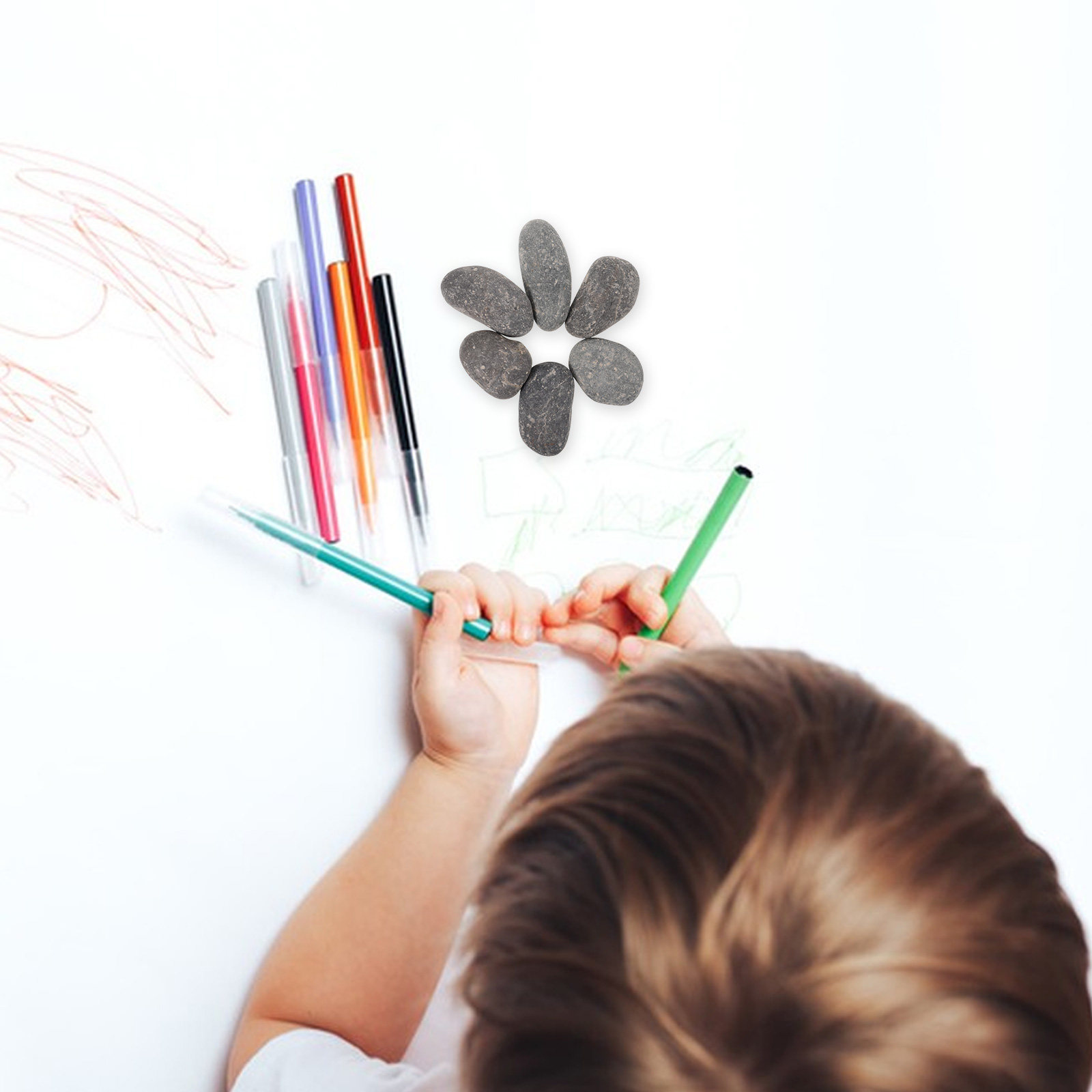 6 sztuk naturalnych, gładkich  – Art And Craft For Nursery recenzja i cena