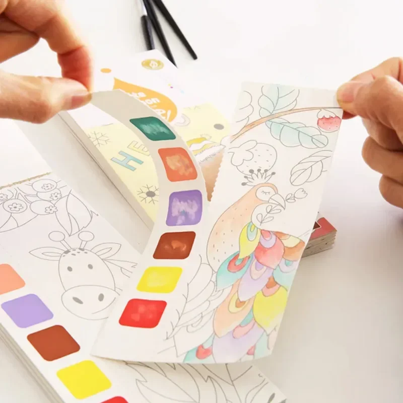 Przenośna książeczka do malowa – Gouache Paint Set recenzja i cena
